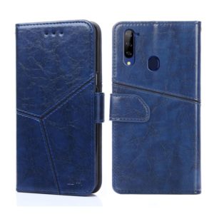 For ZTE Libero 5G Geometric Stitching Horizontal Flip Leather Phone Case(Blue) (OEM)