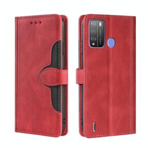 For Itel Vision 1 Pro Skin Feel Straw Hat Magnetic Buckle Leather Phone Case(Red) (OEM)