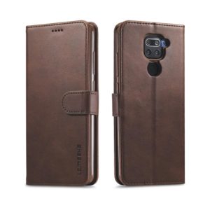 For Xiaomi Redmi Note 9 LC.IMEEKE Calf Texture Horizontal Flip Leather Case, with Holder & Card Slots & Wallet(Brown) (LC.IMEEKE) (OEM)