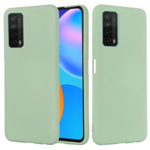 For Huawei P smart 2021 Pure Color Liquid Silicone Shockproof Full Coverage Case(Green) (idewei) (OEM)
