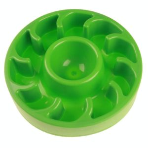 2 PCS Dog Slow Food Bowl Pet Tattoo Deflection Bowl, Specification: Colorful Package(Green) (OEM)