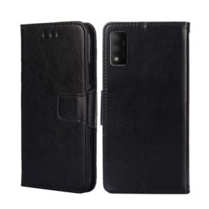 For TCL 30T/T603DL Crystal Texture Leather Phone Case(Black) (OEM)