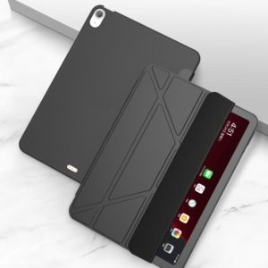 Multi-folding Surface PU Leather Case with Holder & Sleep / Wake-up For iPad Air 2022 / 2020 10.9 (OEM)