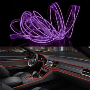 4m Cold Light Flexible LED Strip Light For Car Decoration(Purple Light) (OEM)