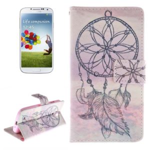 Aesthetic Windbell Pattern Horizontal Flip Leather Case with Holder & Card Slots & Wallet for Galaxy S IV / i9500 (OEM)