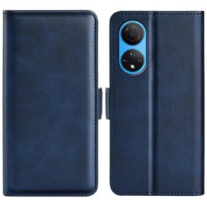 For Honor X7 Dual-side Magnetic Buckle Leather Phone Case(Dark Blue) (OEM)