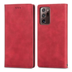 For Samsung Galaxy Note20 Ultra Retro Skin Feel Business Magnetic Horizontal Flip Leather Case with Holder & Card Slots & Wallet & Photo Frame(Red) (OEM)