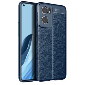 For OnePlus Nord CE 2 5G Litchi Texture Shockproof TPU Phone Case(Blue) (OEM)