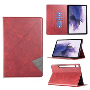 For Samsung Galaxy Tab S8 / Tab S7+ / Tab S7 FE Prismatic Leather Tablet Case(Red) (OEM)