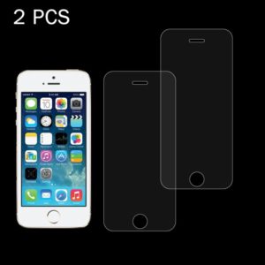 2 PCS for iPhone SE & 5s & 5C & 5 0.26mm 9H Surface Hardness 2.5D Explosion-proof Tempered Glass Screen Film (OEM)