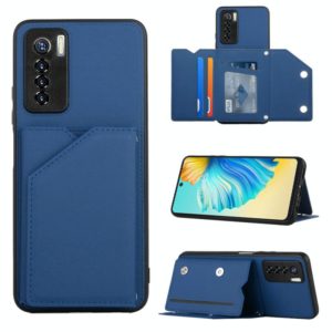 For Tecno Camon 17 Pro Skin Feel PU + TPU + PC Phone Case(Blue) (OEM)