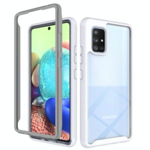 For Samsung Galaxy A71 5G Starry Sky Solid Color Series Shockproof PC + TPU Protective Case (White) (OEM)