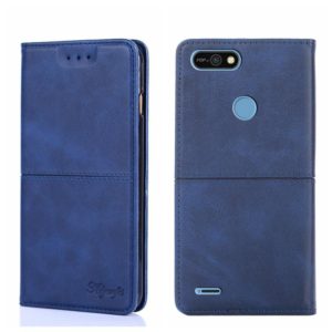 For Tecno Pop 2/Pop 2 F/Pop 2 Pro/Pop 2 Power/Itel P13 Cow Texture Magnetic Horizontal Flip Leather Phone Case(Blue) (OEM)