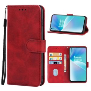 For OnePlus Nord 2T Leather Phone Case(Red) (OEM)
