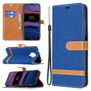 For Nokia G20 / G10 Color Matching Denim Texture Horizontal Flip Leather Case with Holder & Card Slots & Wallet & Lanyard(Royal Blue) (OEM)