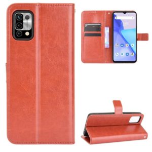For Umidigi Power 5 Crazy Horse Texture Horizontal Flip Leather Case with Holder & Card Slots & Lanyard(Brown) (OEM)