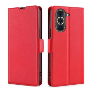 For Huawei nova 10 Pro Ultra-thin Voltage Side Buckle Horizontal Flip Leather Phone Case(Red) (OEM)