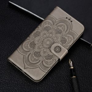 For iPhone 11 Pro Mandala Embossing Pattern Horizontal Flip Leather Case, with Holder & Card Slots & Wallet & Photo Frame & Lanyard(Gray) (OEM)