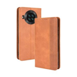 For Cubot Note 20 / Note 20 Pro Magnetic Buckle Retro Texture Horizontal Flip Leather Case with Holder & Card Slots & Photo Frame(Brown) (OEM)