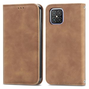 For Huawei Nova 8 SE Retro Skin Feel Business Magnetic Horizontal Flip Leather Case with Holder & Card Slots & Wallet & Photo Frame(Brown) (OEM)