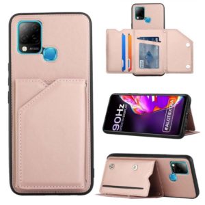 For Infinix Hot 10S / 10T / 10S NFC Skin Feel PU + TPU + PC Phone Case(Rose Gold) (OEM)