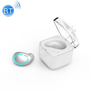 M-B8 Bluetooth 5.0 Mini Invisible In-ear Stereo Wireless Bluetooth Earphone with Charging Box (Silver) (OEM)