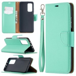 For Xiaomi Mi 10T 5G Litchi Texture Pure Color Horizontal Flip Leather Case with Holder & Card Slots & Wallet & Lanyard(Green) (OEM)