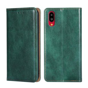 For Sharp Simple Sumaho 6-A201SH Pure Color Magnetic Leather Phone Case(Green) (OEM)