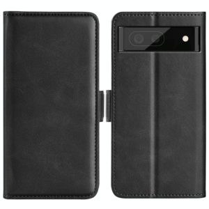 For Google Pixel 7 Dual-side Magnetic Buckle Leather Phone Case(Black) (OEM)