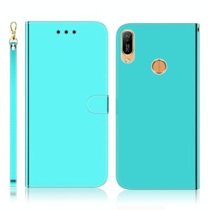 For Huawei Y6 (2019) Imitated Mirror Surface Horizontal Flip Leather Case with Holder & Card Slots & Wallet & Lanyard(Mint Green) (OEM)