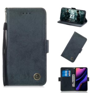 For iPhone 11 Pro Max Retro Horizontal Flip Leather Case with Card Slot & Holder(Black) (OEM)