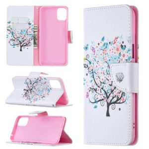 For LG K42 Colored Drawing Pattern Horizontal Flip Leather Case with Holder & Card Slots & Wallet(Little Tree) (OEM)