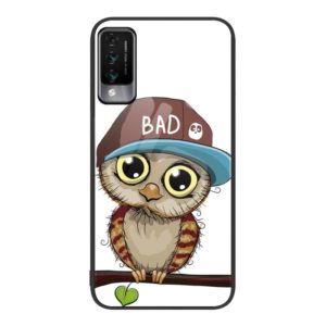 For Huawei Maimang 10 Colorful Painted Glass Phone Case(Owl) (OEM)
