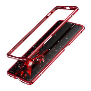 For OPPO Reno3 Pro Aluminum Alloy Shockproof Protective Bumper Frame(Red Silver) (OEM)