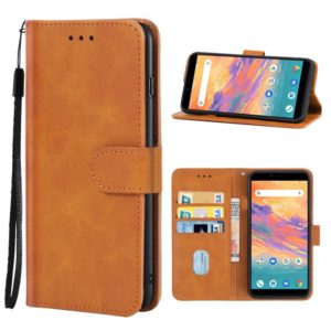 For UMIDIGI A3S Leather Phone Case(Brown) (OEM)