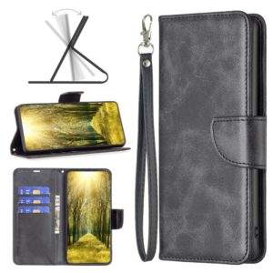 For Infinix Smart 6 Lambskin Texture Pure Color Flip Leather Phone Case(Black) (OEM)