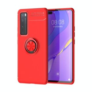 For Huawei Nova 7 Lenuo Shockproof TPU Protective Case with Invisible Holder(Red) (lenuo) (OEM)