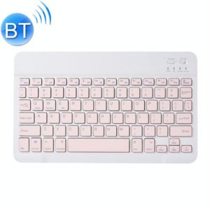 Universal Ultra-Thin Portable Bluetooth Keyboard For Tablet Phones, Size:7 inch(Pink Keyboard) (OEM)