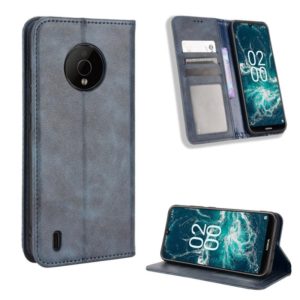 For Nokia C200 Magnetic Buckle Retro Texture Leather Phone Case(Blue) (OEM)