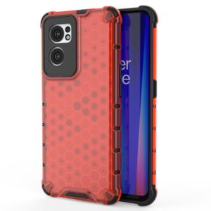 For OnePlus Nord CE 2 5G Shockproof Honeycomb PC + TPU Phone Case(Red) (OEM)