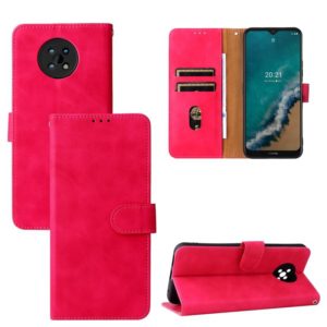 For Nokia G50 Solid Color Skin Feel Magnetic Buckle Horizontal Flip Calf Texture PU Phone Case(Rose Gold) (OEM)