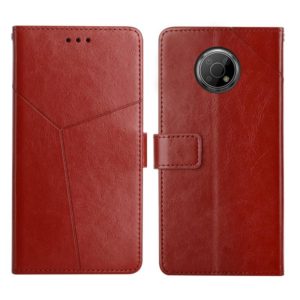 For Nokia G300 Y Stitching Horizontal Flip Leather Phone Case(Brown) (OEM)