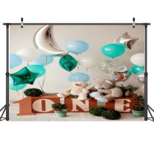 2.1m X 1.5m One Year Old Birthday Photography Background Party Decoration Hanging Cloth(582) (OEM)