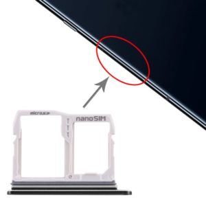 SIM Card Tray + Micro SD Card Tray for LG V40 ThinQ (Black) (OEM)