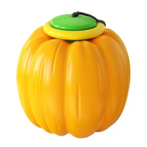 NG-01 Dog Molars Resistant To Bite Ball Pumpkin Hand Throwing Force Toy Ball(Orange) (OEM)