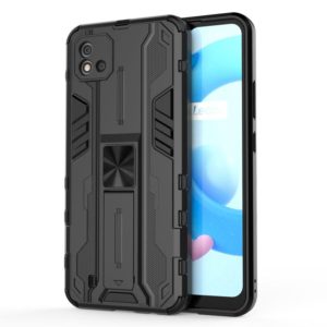 For OPPO Realme C20 Supersonic PC + TPU Shock-proof Protective Case with Holder(Black) (OEM)