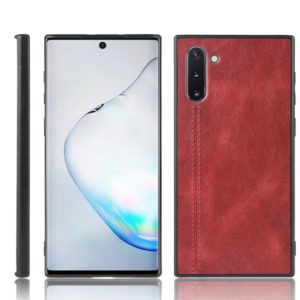 For Galaxy Note10 Shockproof Sewing Cow Pattern Skin PC + PU + TPU Case(Red) (OEM)
