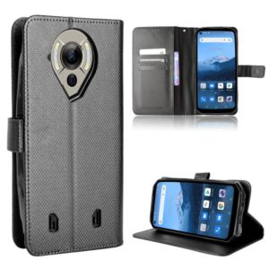 For Oukitel WP16 Diamond Texture Leather Phone Case(Black) (OEM)