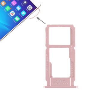 For OPPO R11 SIM Card Tray + SIM Card Tray / Micro SD Card Tray (Rose Gold) (OEM)