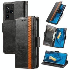 For ZTE Nubia Z30 Pro CaseNeo Business Splicing Dual Magnetic Buckle Horizontal Flip PU Leather Case with Holder & Card Slots & Wallet(Black) (OEM)